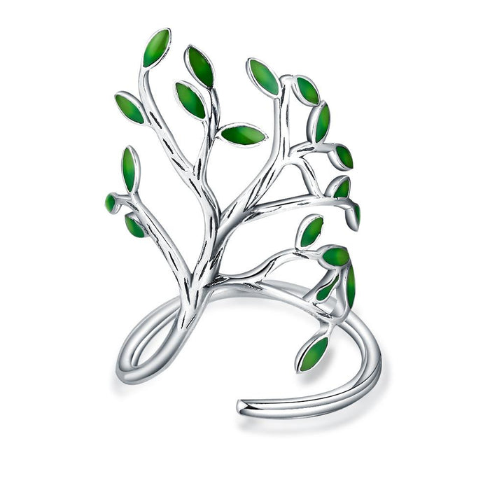 Original Fashion Personalized Tree Green Leaf Ring