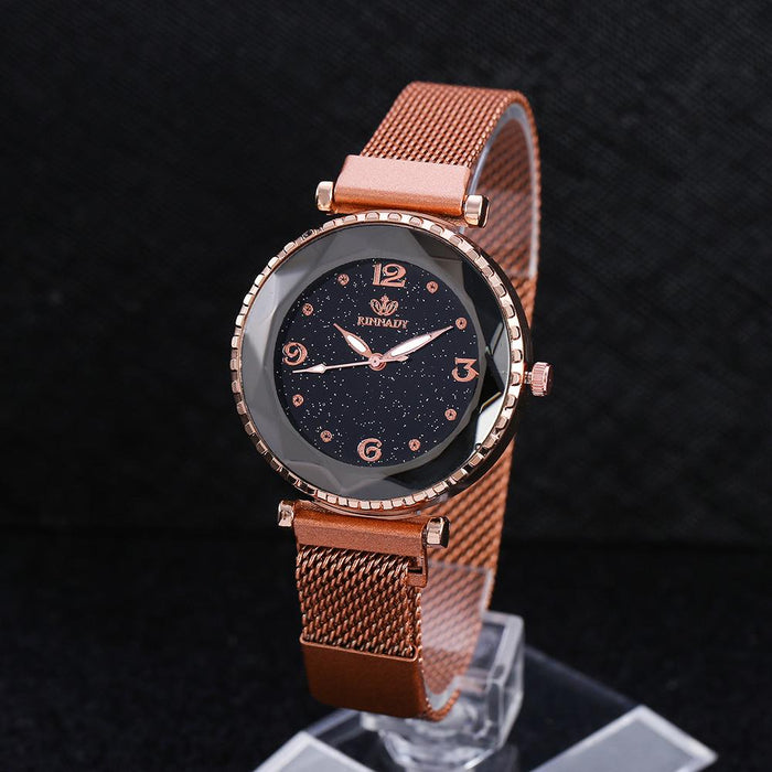 Fashion Simple Starry Sky Milan with Female Student Quartz Watch Llz22217