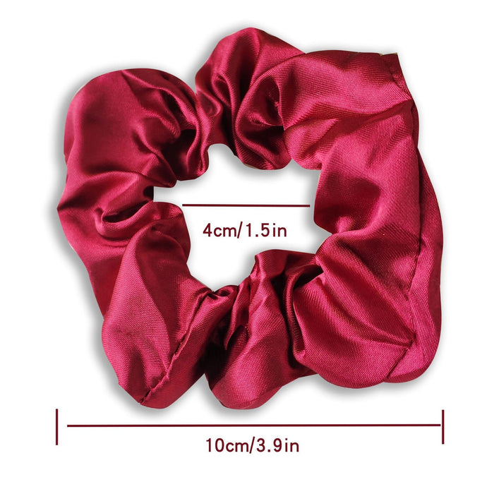 Multicolour Satin Cloth Loop Hair Tie Large Intestine Hair Loop