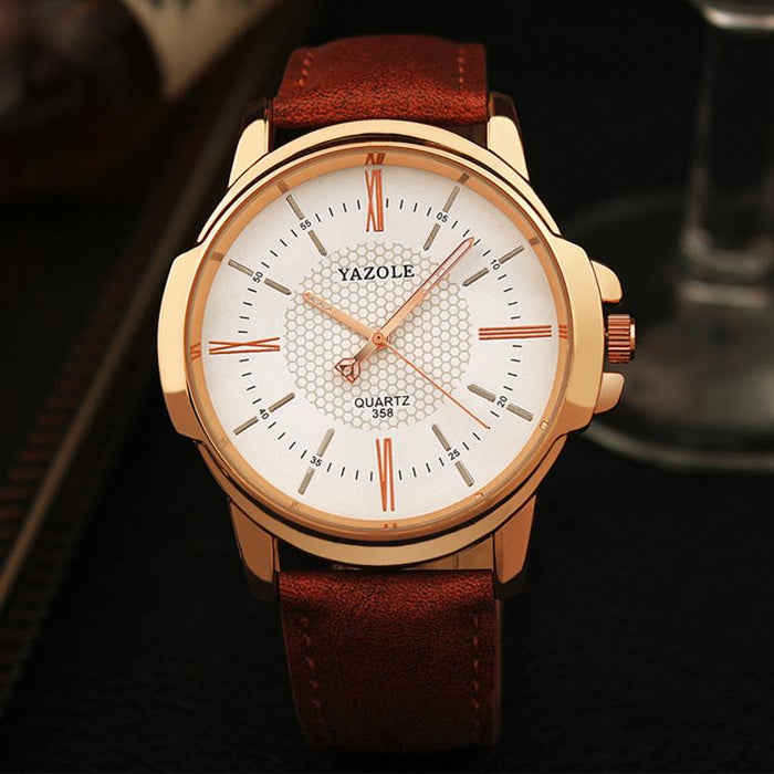 Yazole Brand Luxury Famous Business Men's Watch Male Clock Fashion Quartz Watch