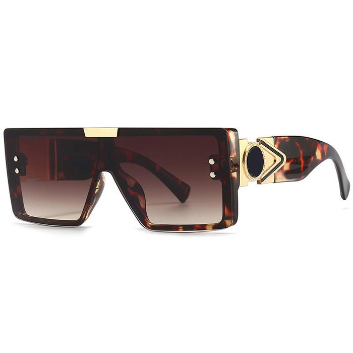 Large frame sunglasses frameless conjoined Sunglasses