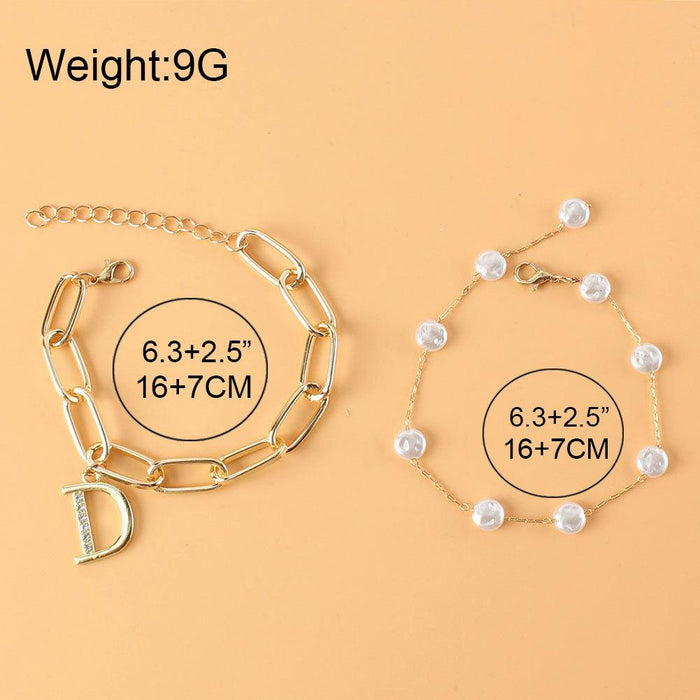 New Style Temperament Letter Pendant Bracelet Women's Bracelet