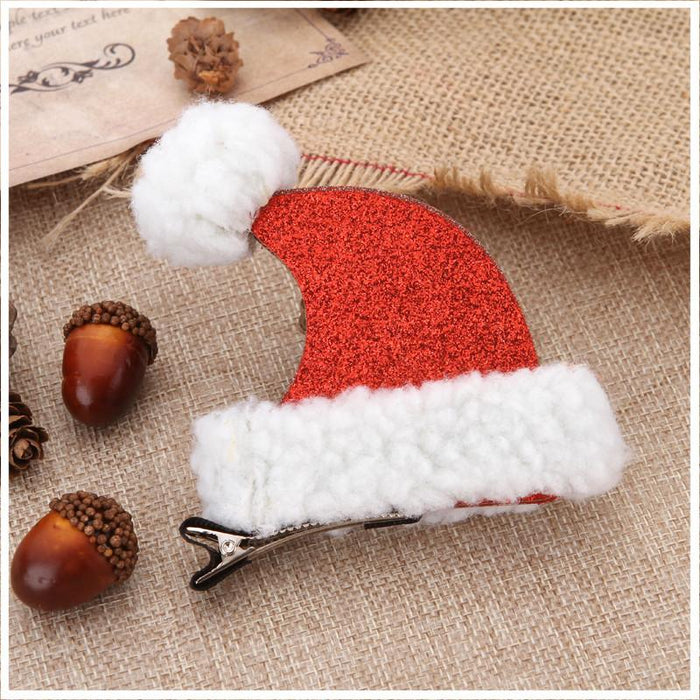 Christmas Hat Style Hairpin Children's Hair Clip