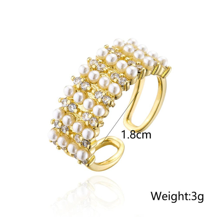 Luxurious Women's Opening Design Adjustable Ring