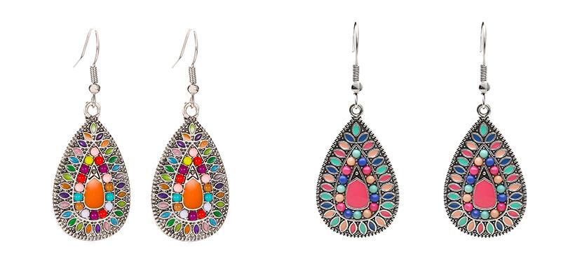 Bohemian Fashion Drop Shaped Pendant Earrings Jewelry