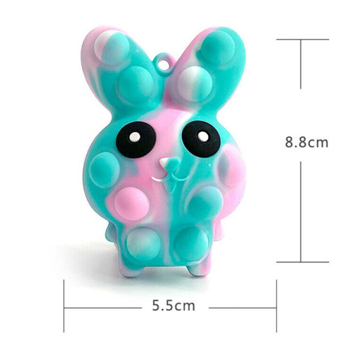 3D Rabbit Stress Relief Ball Anti Stress Fidget Toy Silicone