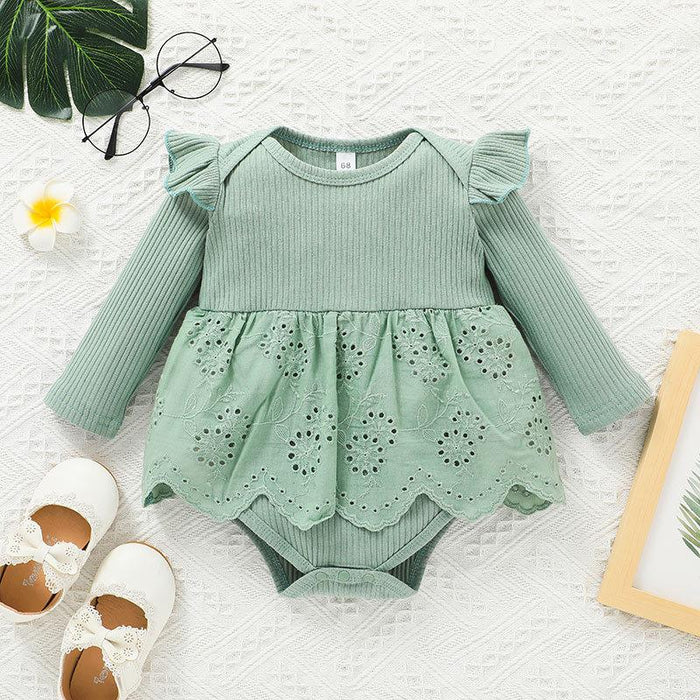 Baby Girl Green Jumpsuit