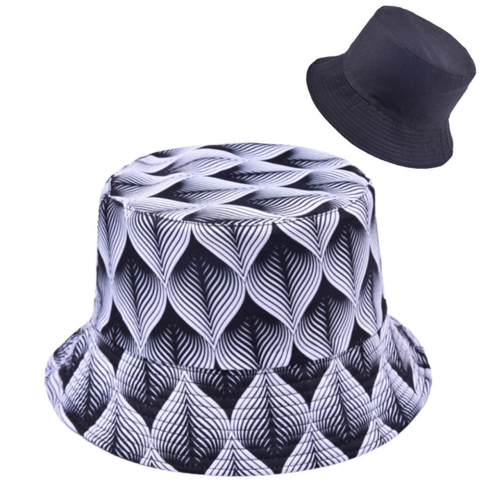 Multi-style Printed Fisherman Hat Outdoor Sun Hat Double-sided