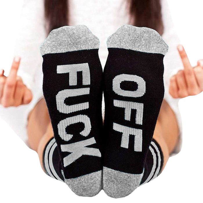 Mid tube socks men and women sole alphabet socks