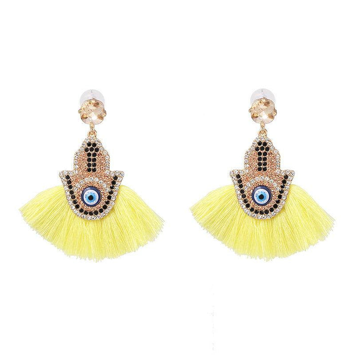 New fan tassel female Earrings accessories