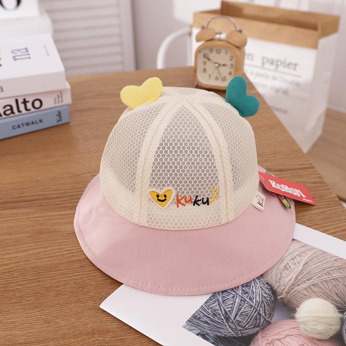 Summer Cute Baby Colorful Love Children's Fisherman Net Hat