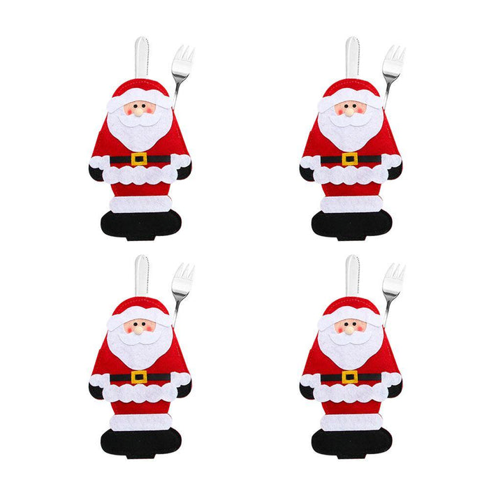 4PCS 44 Styles Christmas Knife and Fork Holder