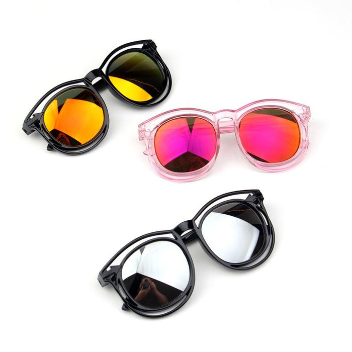 Children's Sunglasses double frame hollowed out colourful