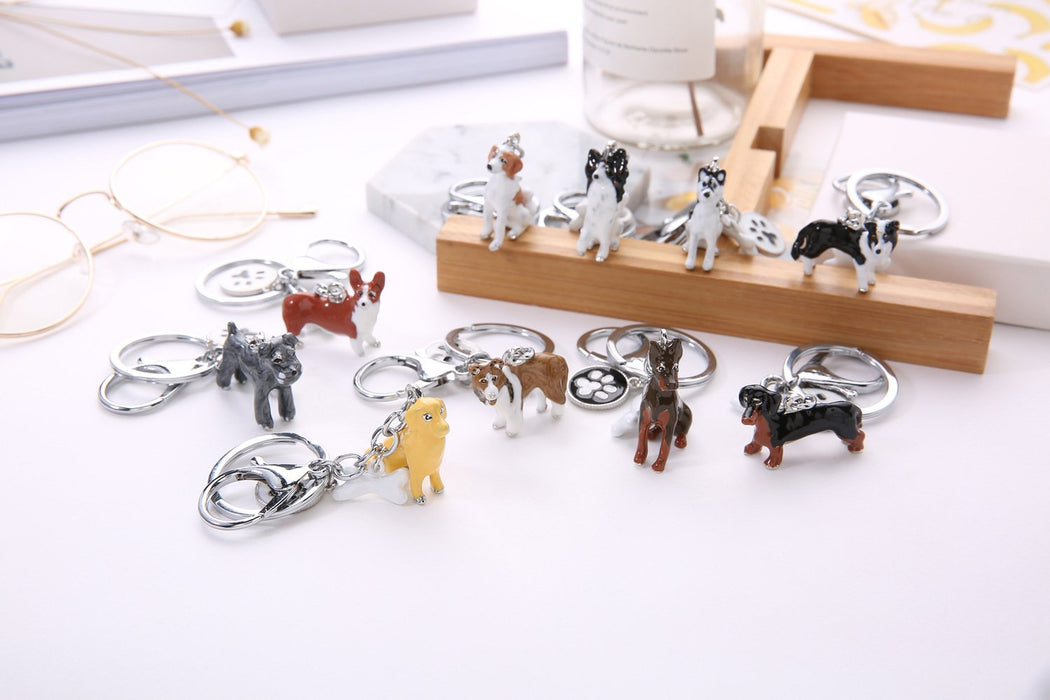 Creative Three-dimensional Pet Dog Keychain Accessories