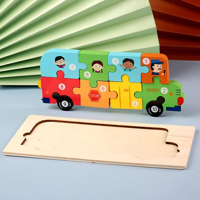 Children's Wooden 3D Puzzle Puzzle Toy