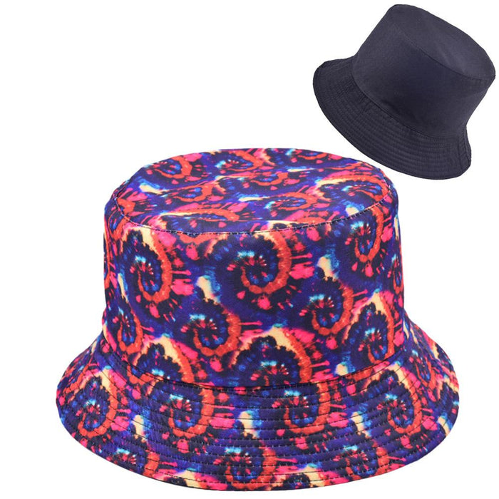 Multi-style Printed Fisherman Hat Outdoor Sun Hat Double-sided