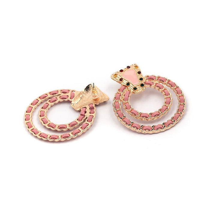 New Female Jewelry Round Creative Versatile Earrings Accessories