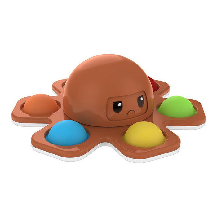 Face-changing Octopus Bubble Music Octopus Spinning Decompression Toy