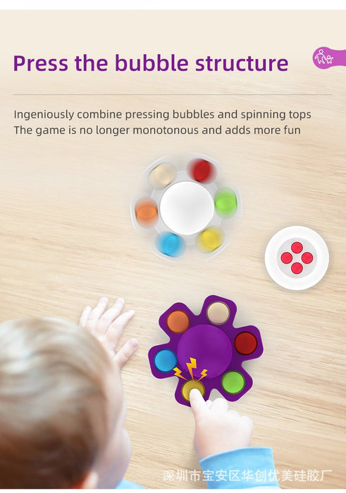 Face-changing Octopus Bubble Music Octopus Spinning Decompression Toy