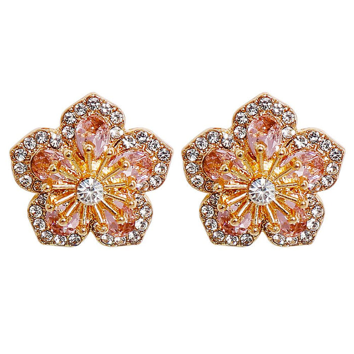 New Fashion Temperament Earrings Flower Female Earrings Accessories