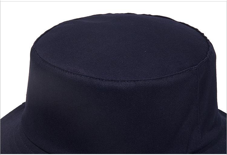 New Solid Color Double-sided Fisherman Hat Sun Hat