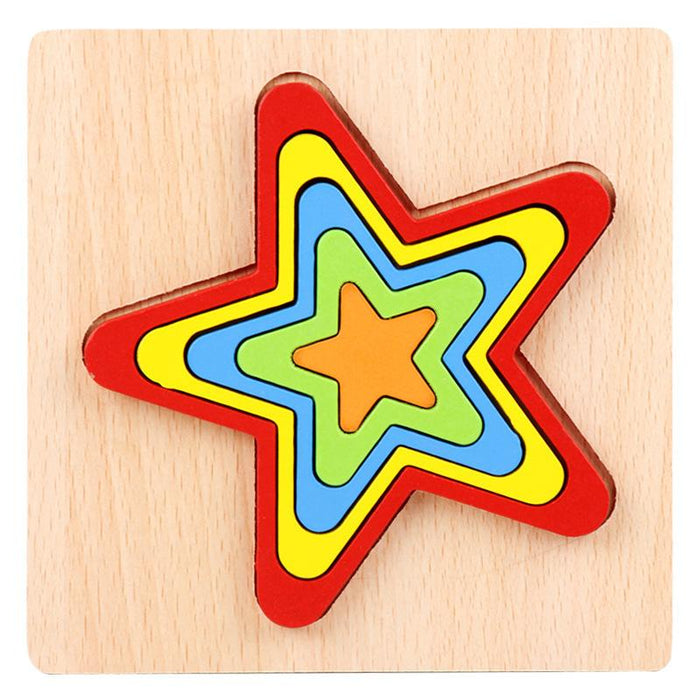 Children's Three-dimensional Puzzle Wooden Toy