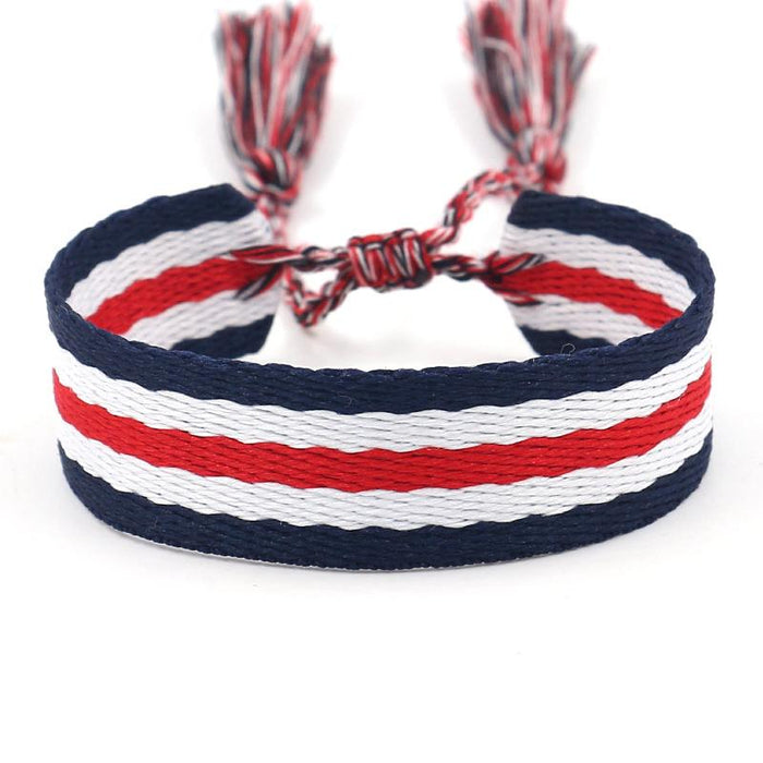 National Style Striped Handmade Bracelet