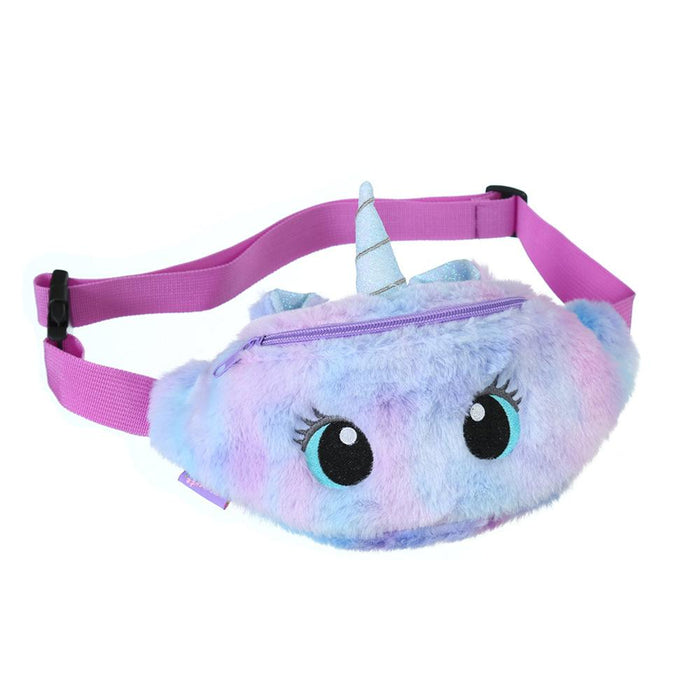 Unicorn Cartoon Plush Shoulder Bag | Purse For Girl