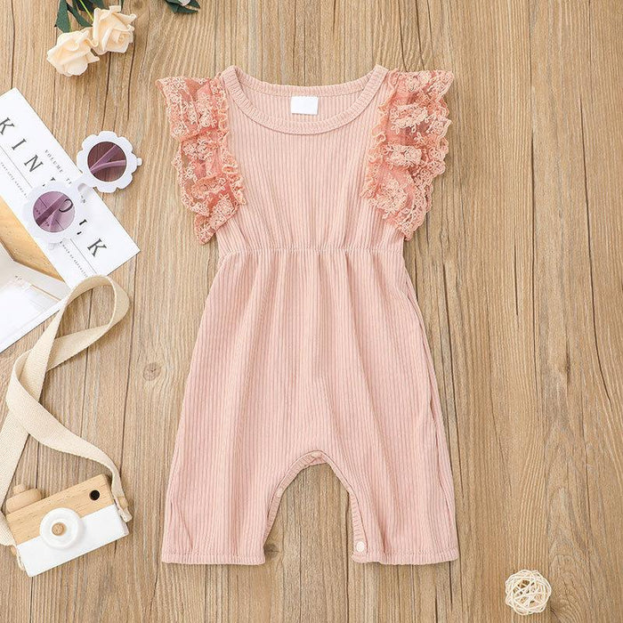 Baby Sleeveless Sweet Lace Jumpsuit