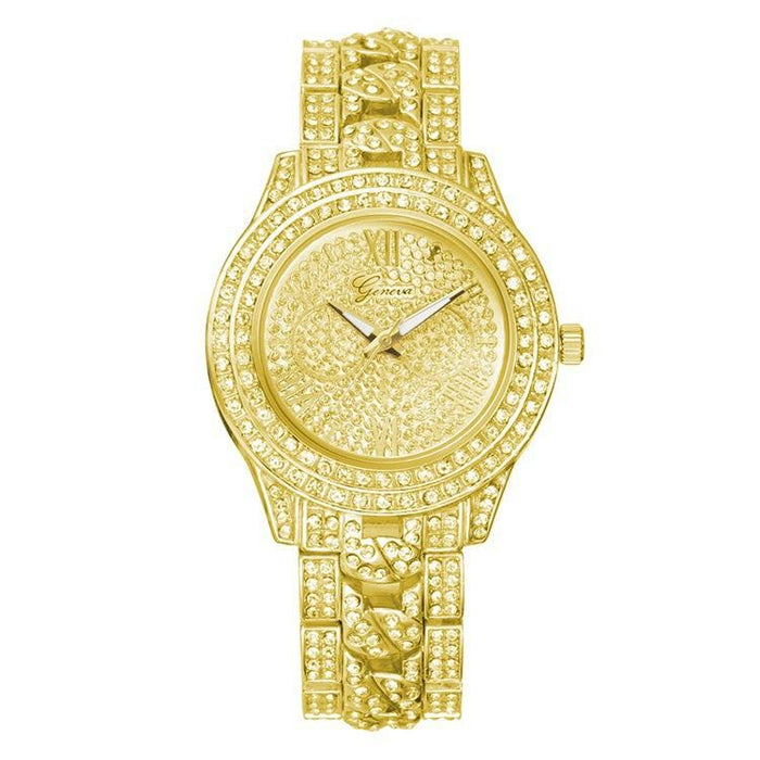 Luxury Women Full Rhinestones Quartz Wristwatches Pretty Female Clock