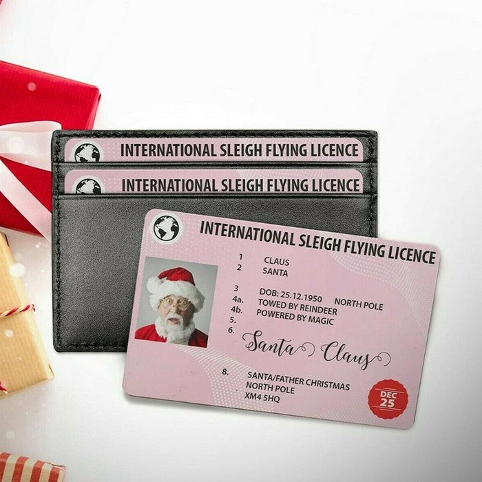 Creative Santa Claus Flight License Christmas Eve Driving Licence