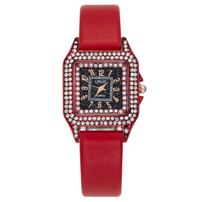 Fashion Star Studded Square Star Sky Digital Leisure Watch Llz20031