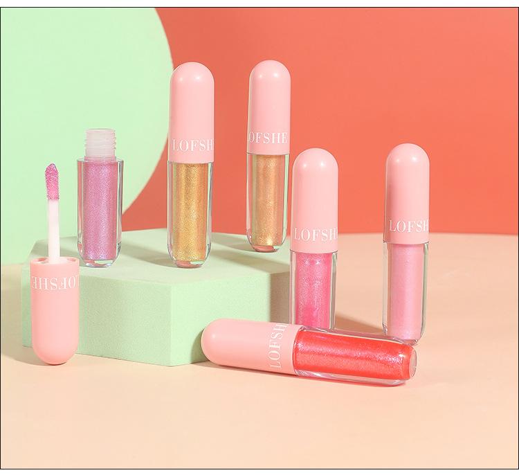 6-colour lip gloss cover box waterproof Lip Glaze