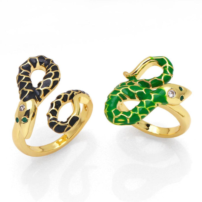 New Personalized Animal Snake Ring