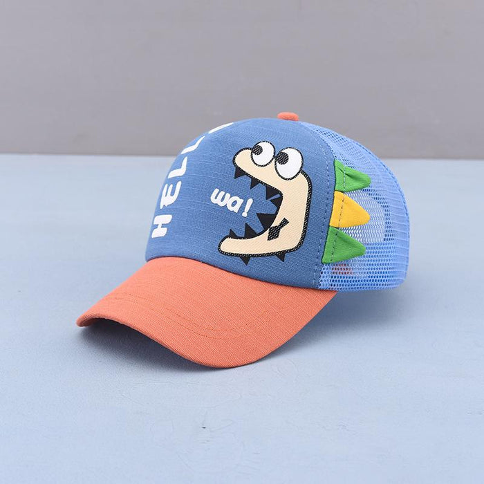 Summer Outdoor Children's Cartoon Dinosaur Net Cap