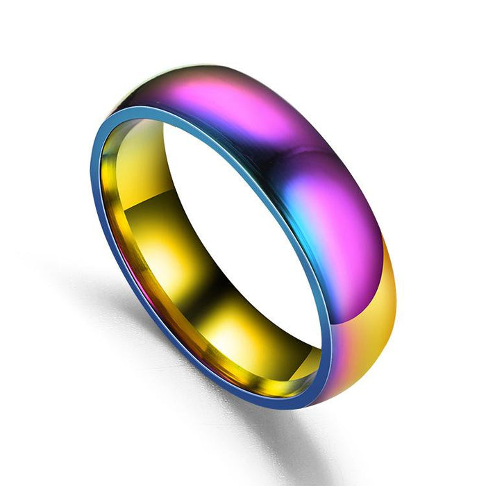 Titanium Steel Couple Ring