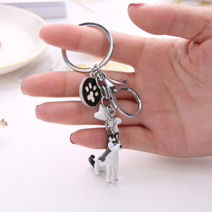 Creative Three-dimensional Pet Dog Keychain Accessories