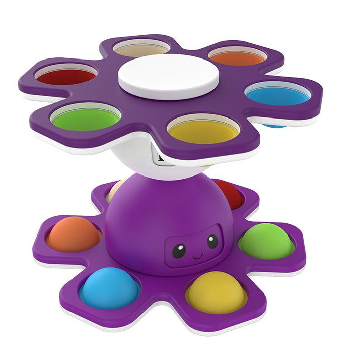 Face-changing Octopus Bubble Music Octopus Spinning Decompression Toy