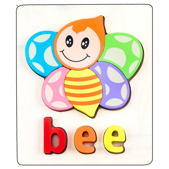 Children's Three-dimensional Cartoon Puzzle Wooden Toys