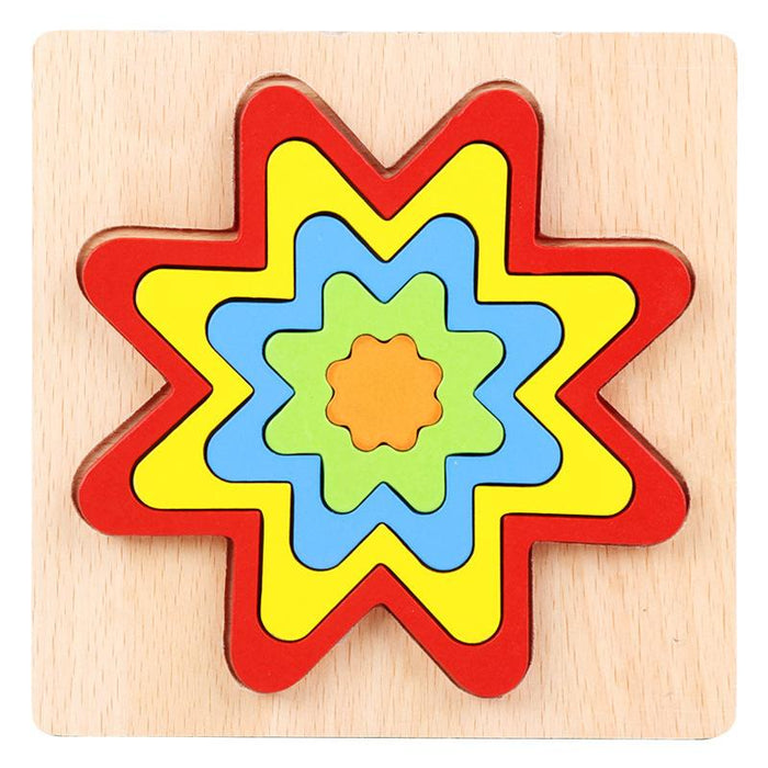 Children's Three-dimensional Puzzle Wooden Toy