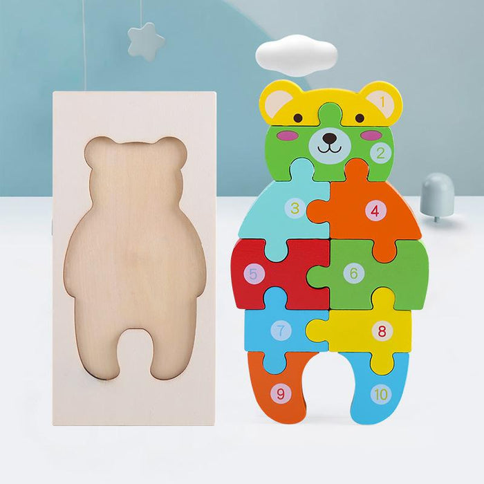 Children's Wooden 3D Puzzle Puzzle Toy