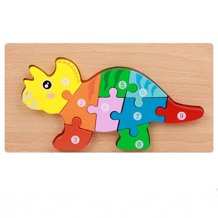 Children's 3d Wooden Stereo Puzzle Toy