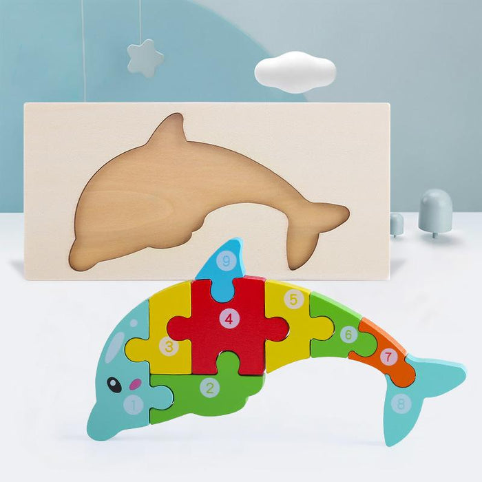 Children's Wooden 3D Puzzle Puzzle Toy