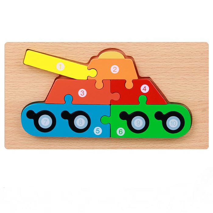 Children's 3d Wooden Stereo Puzzle Toy