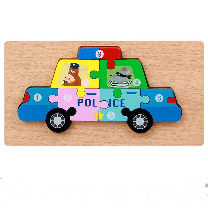 Children's 3d Wooden Stereo Puzzle Toy