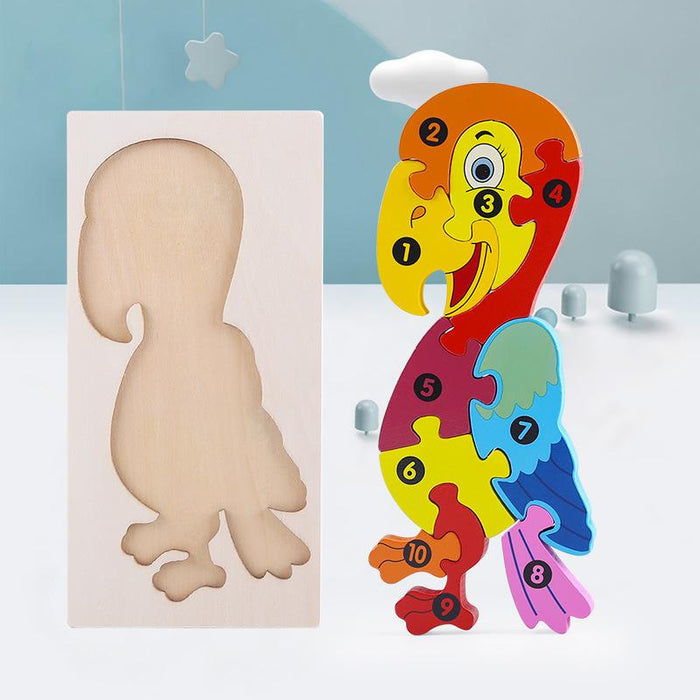 Children's Wooden 3D Puzzle Puzzle Toy