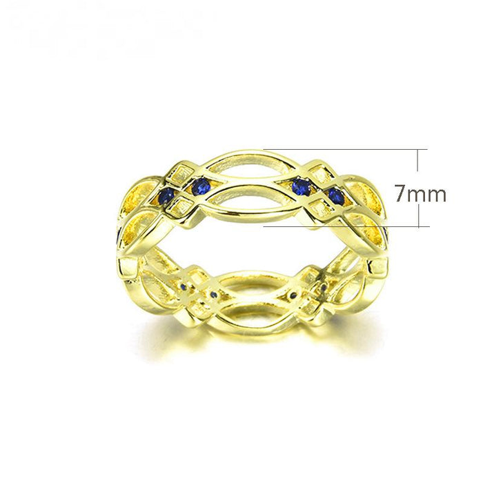 New Simple Ring Women's Fashion Hollow Ring