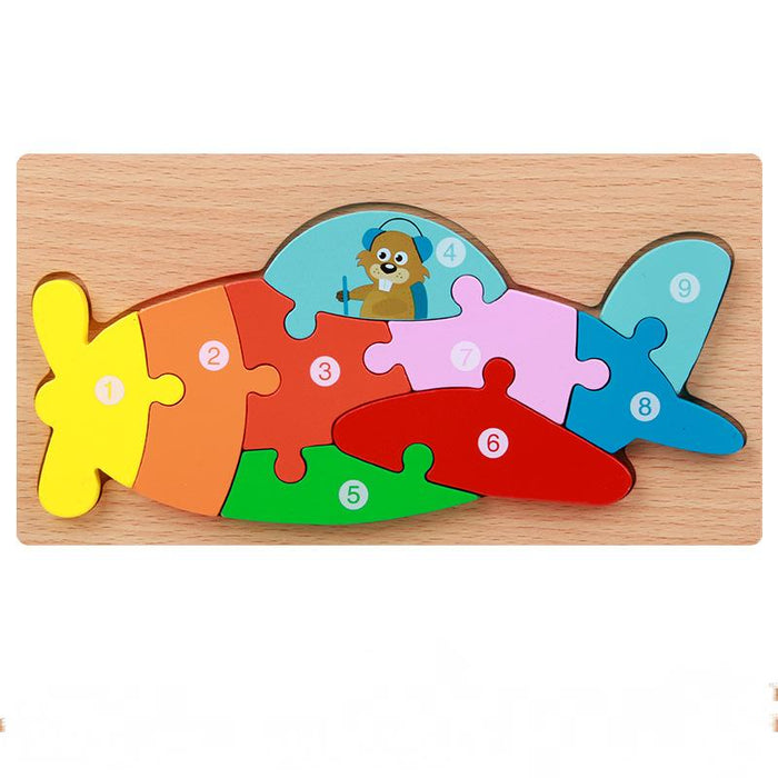 Children's 3d Wooden Stereo Puzzle Toy