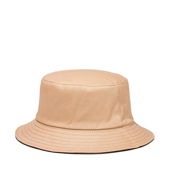 New Solid Color Double-sided Fisherman Hat Sun Hat