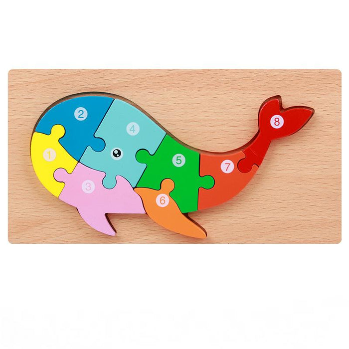 Children's 3d Wooden Stereo Puzzle Toy